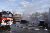 Ćwiczenia strażaków w Goleszowie